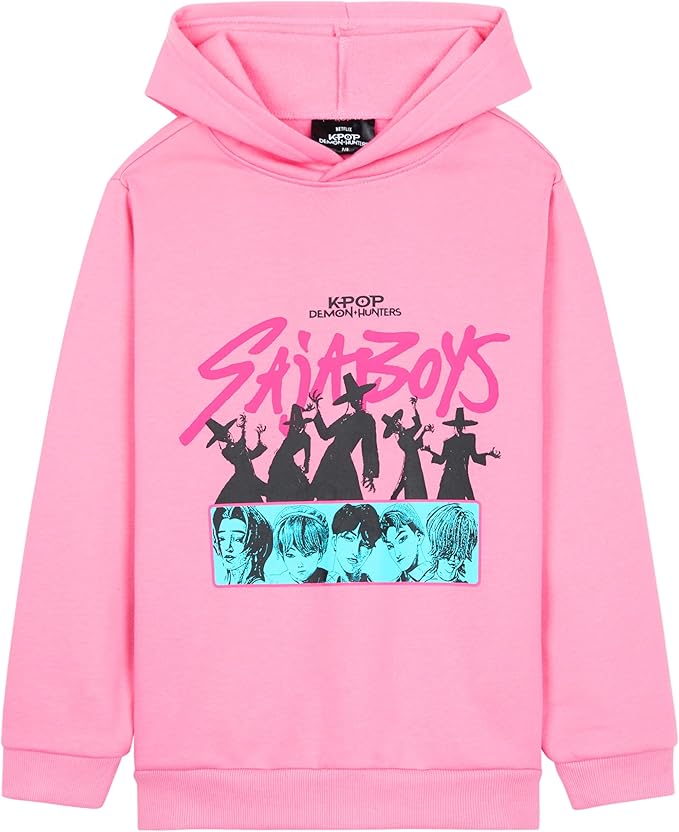 KPop Demon Hunters Officiel Sweat a Capuche Fille, Hoodies Cosy, Chaud Cadeau pour Filles et Ado