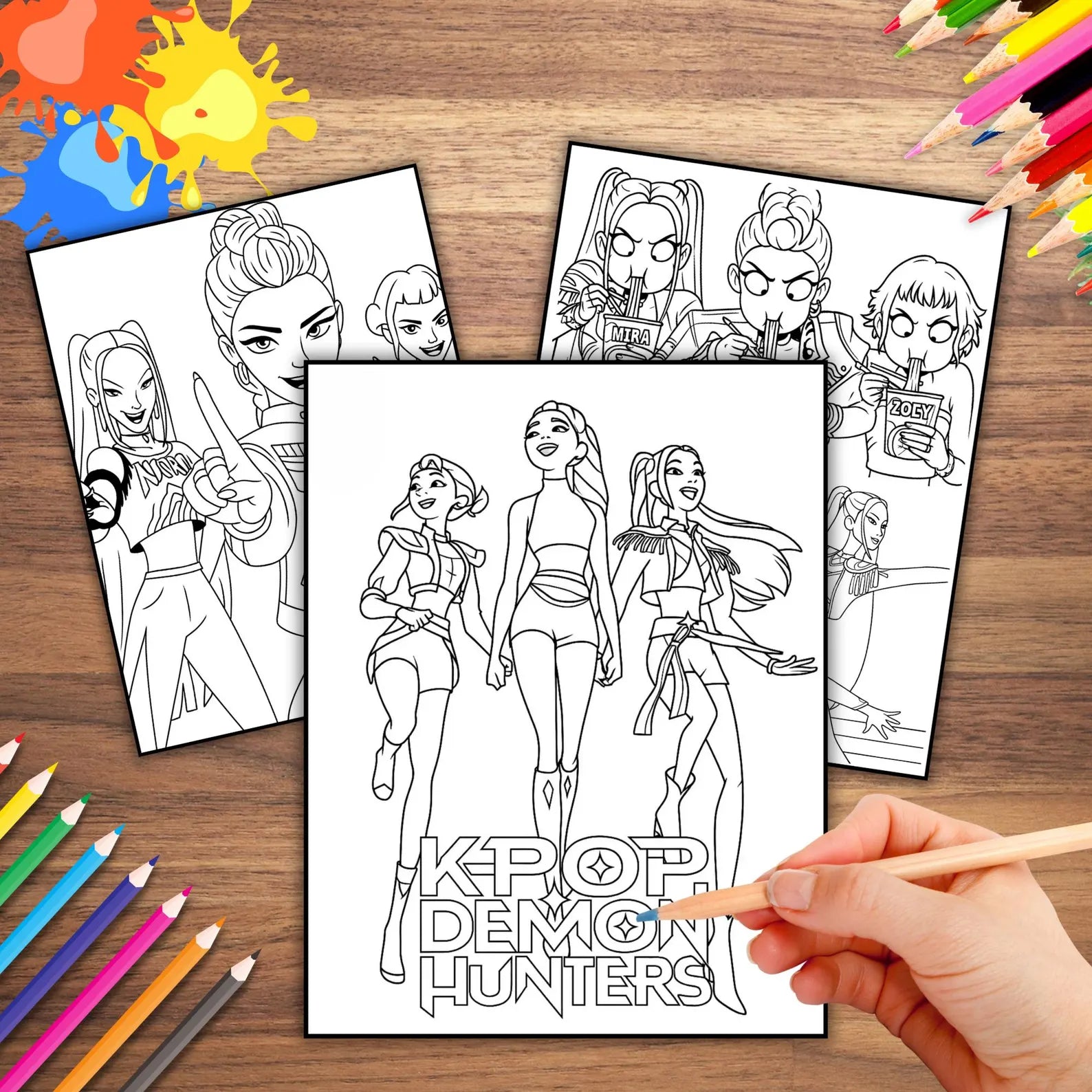 coloriage kpop demon hunters