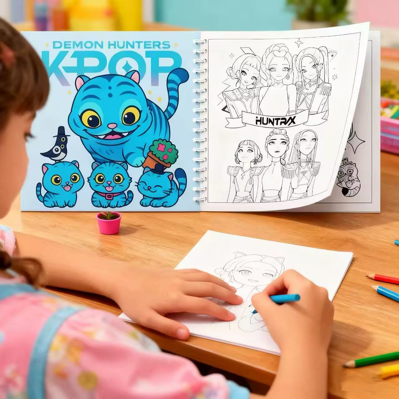 livre de coloriage kpop demon hunters